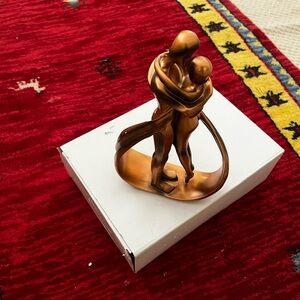 Elegant Bronze Couple Sculpture